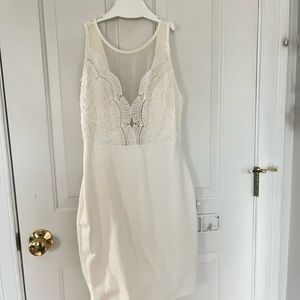 White graduation dress